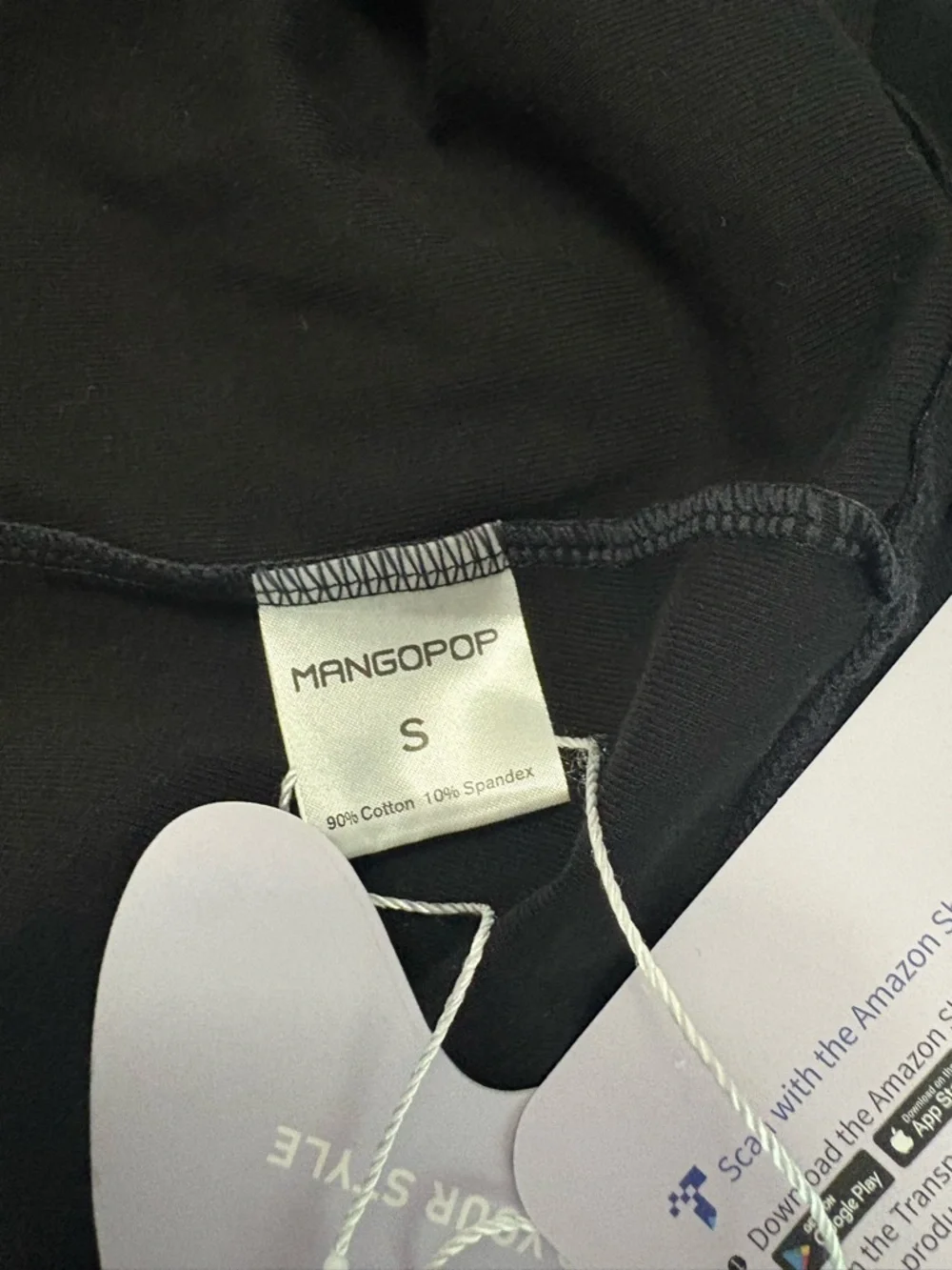 NWT MANGOPOP Mock Turtle Neck Slim Fit Long Sleeve size S - Picture 7 of 7